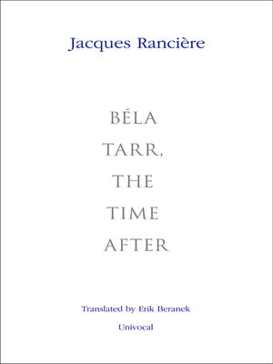 cover image of Béla Tarr, the Time After